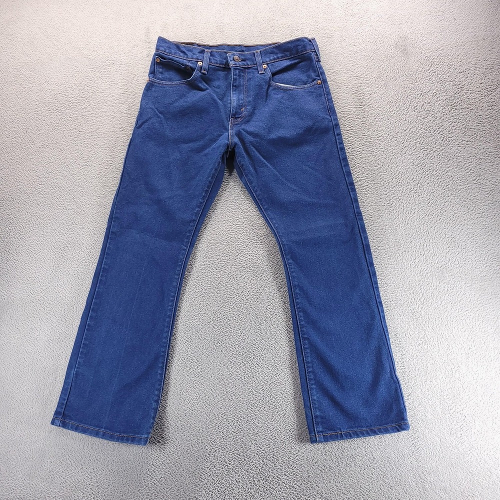 Levis 517 Jeans Mens 32x29 Blue Slim Bootcut Dark Wash Denim Comfort Western